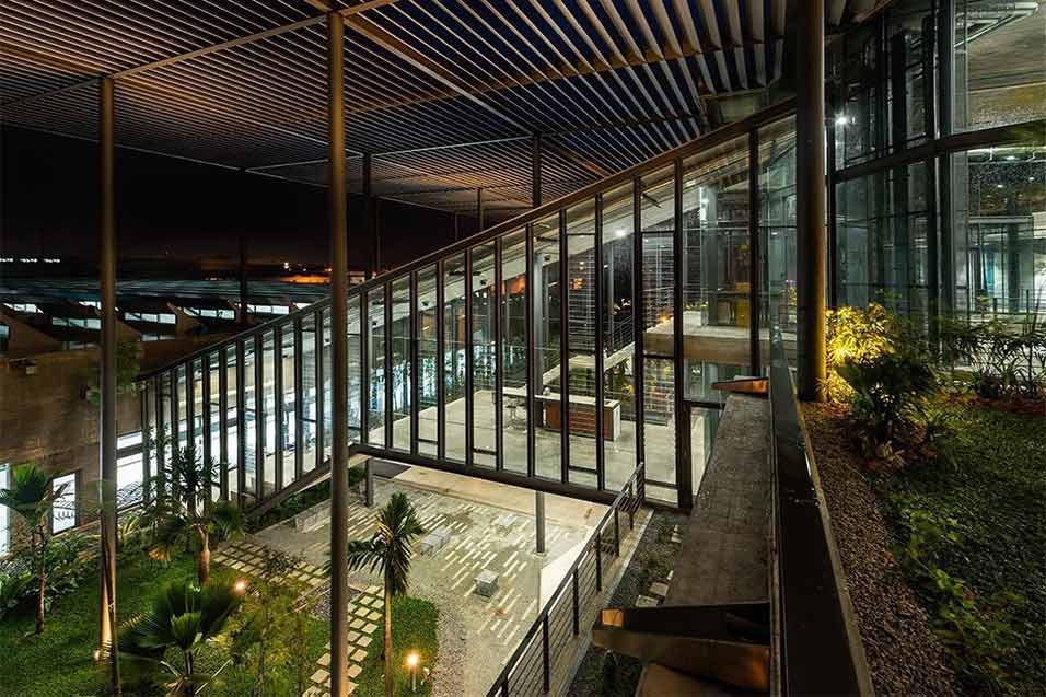 Outside area of building