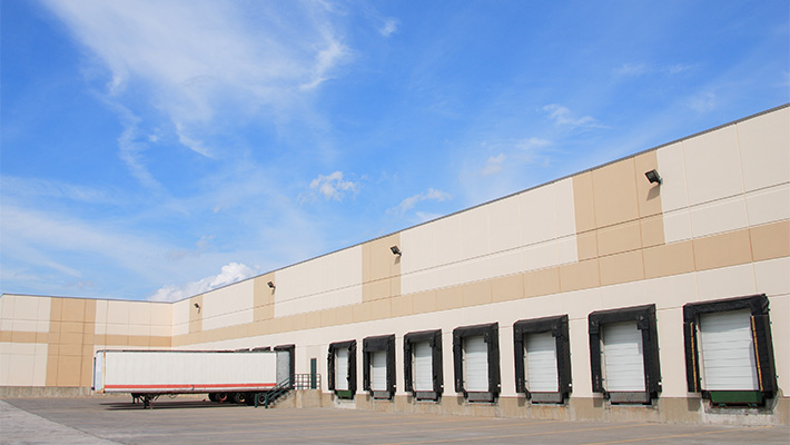 Warehouse outside view