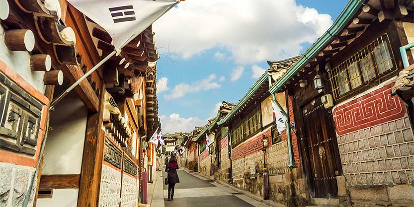 Women walking in a street