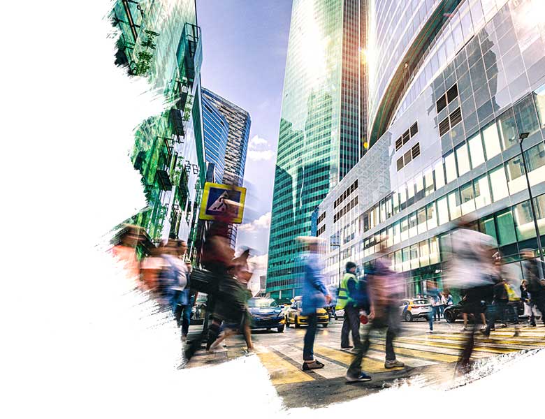 people walking on street